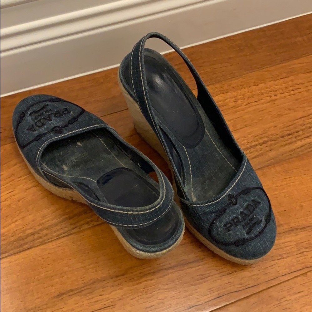 Prada jean espadrilles